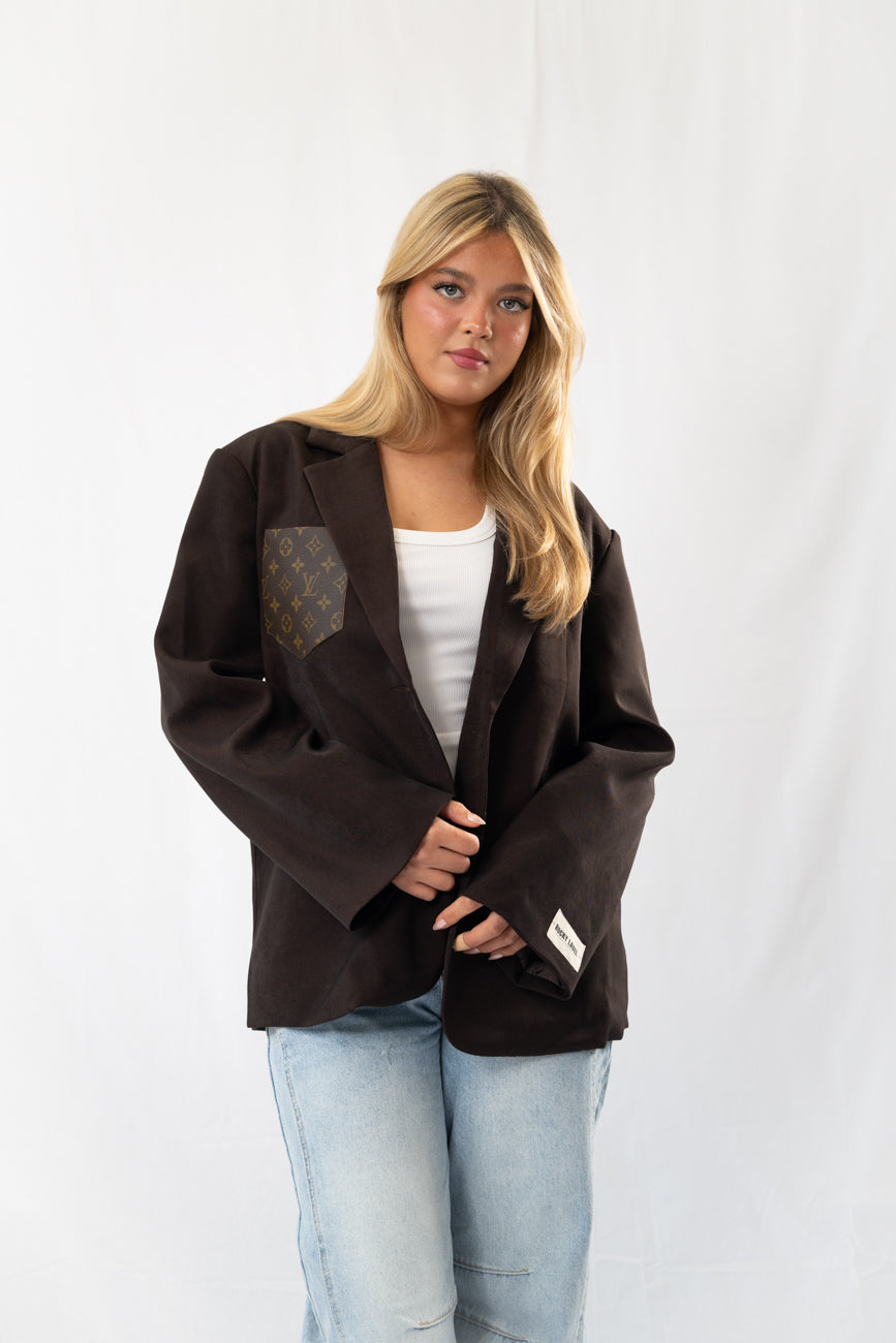Brown signature blazer