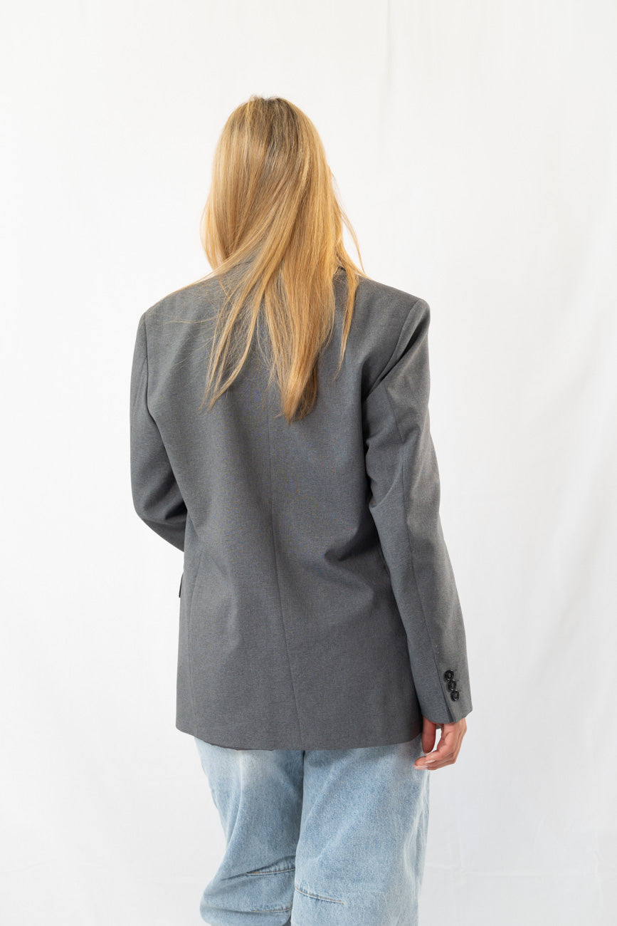Mid Grey Vintage Oversized Blazer · M-L
