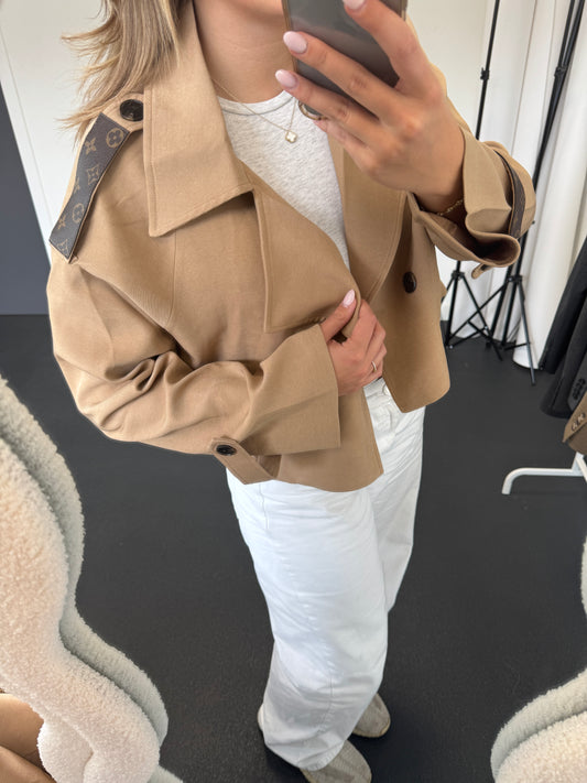 Trenchcoat with canvas
