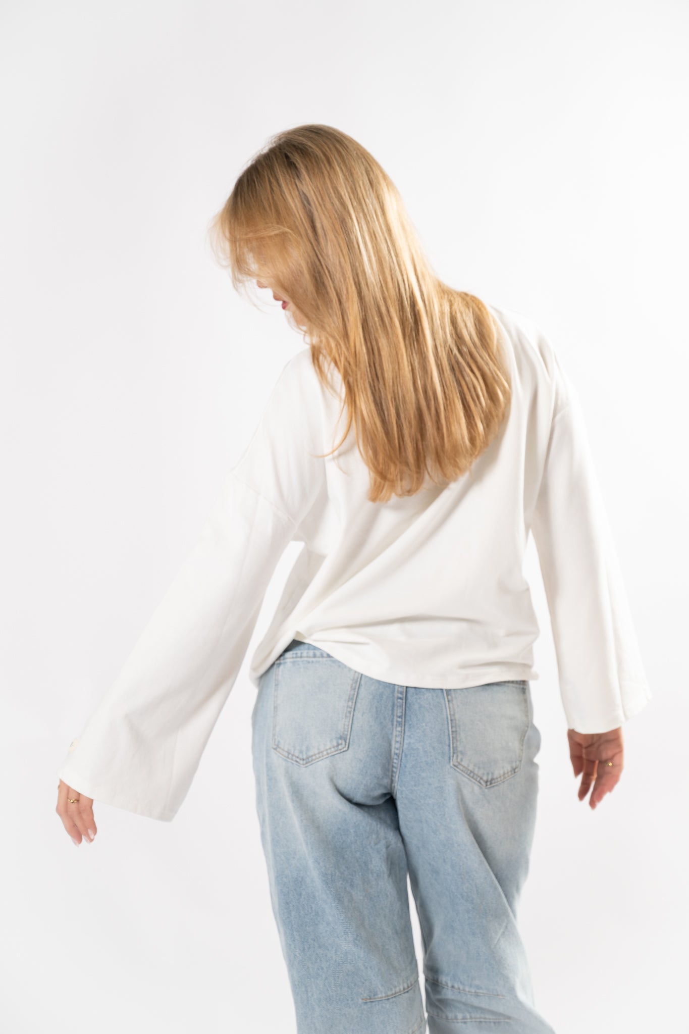 White longsleeve Yankees [S-M-L]
