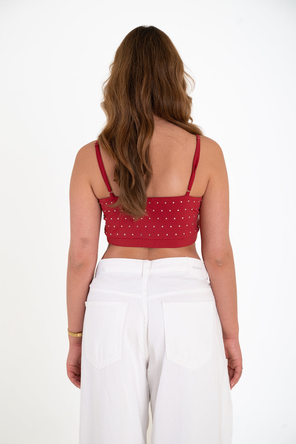 Core Top Bordeaux | Rhinestones