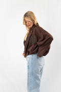 Brown Suede Designer Jacket
