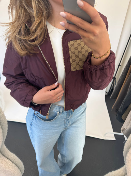 Jacket with canvas