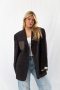 Bordeaux Vintage Oversized Blazer · XL