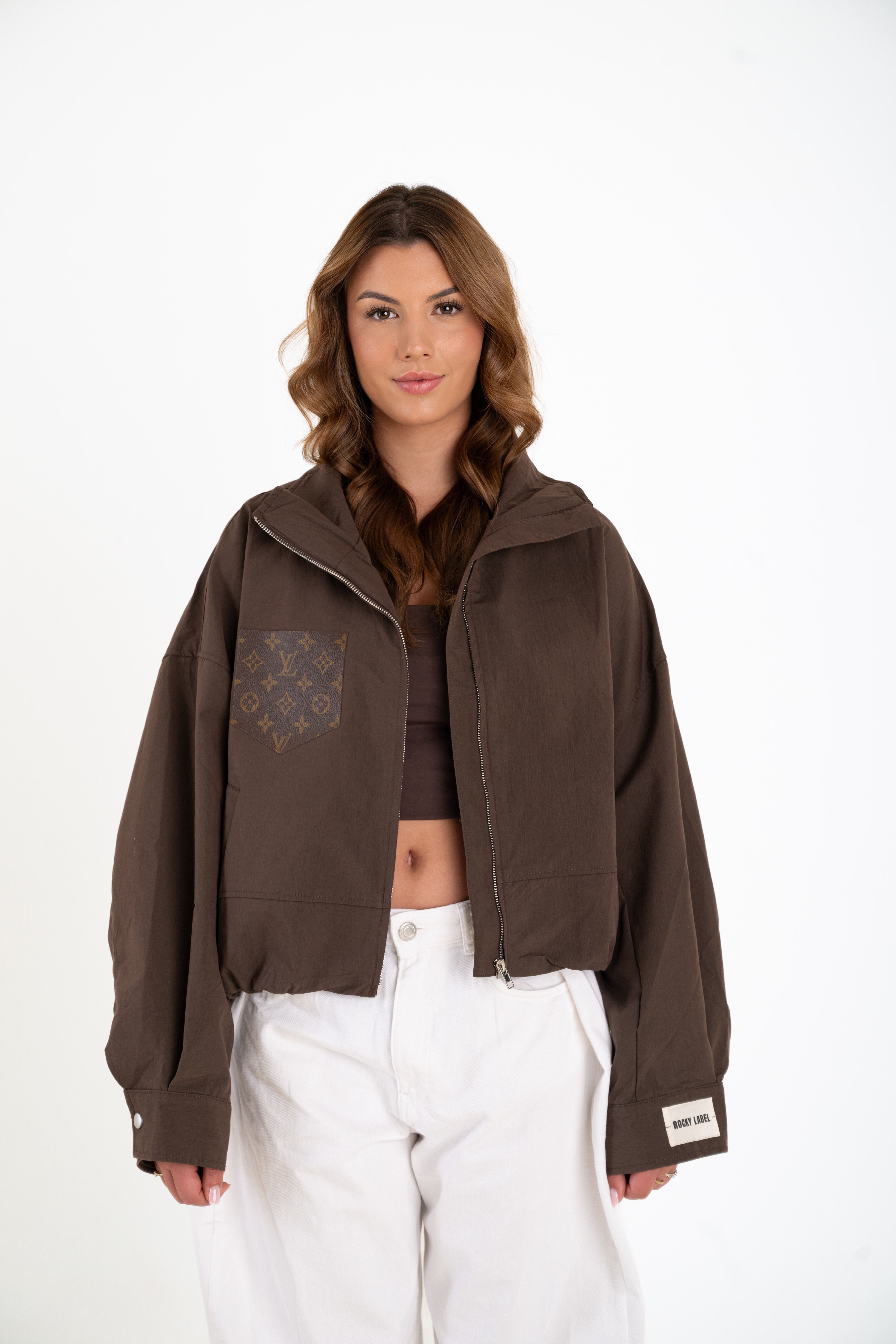 Brown signature jacket