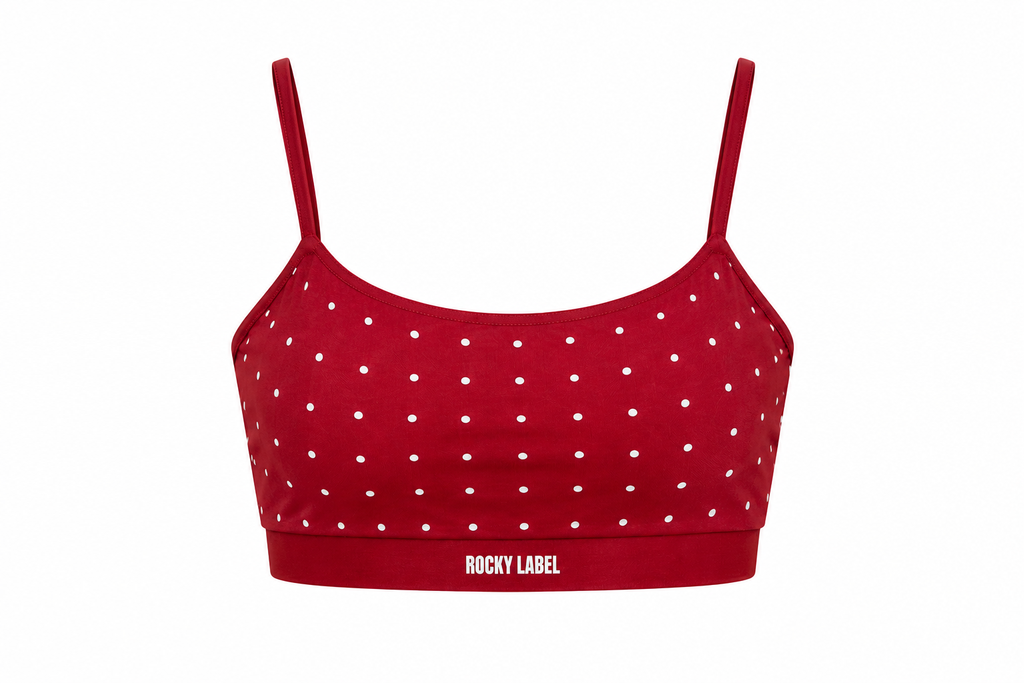 Core Top Bordeaux | Rhinestones