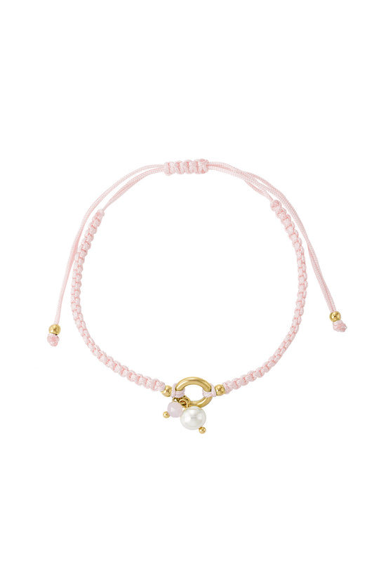 Fee armband roze goud