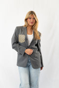 Mid Grey Vintage Oversized Blazer · M-L