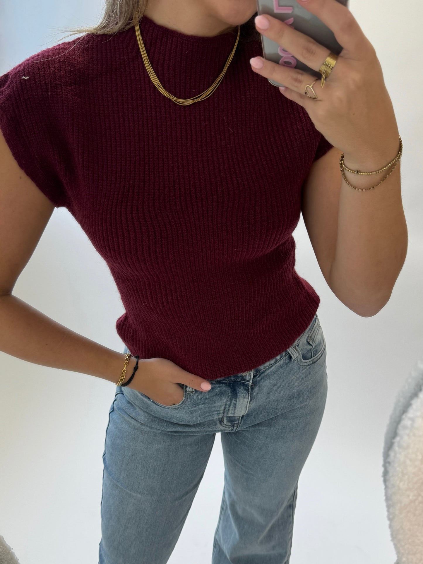 Coco top bordeaux