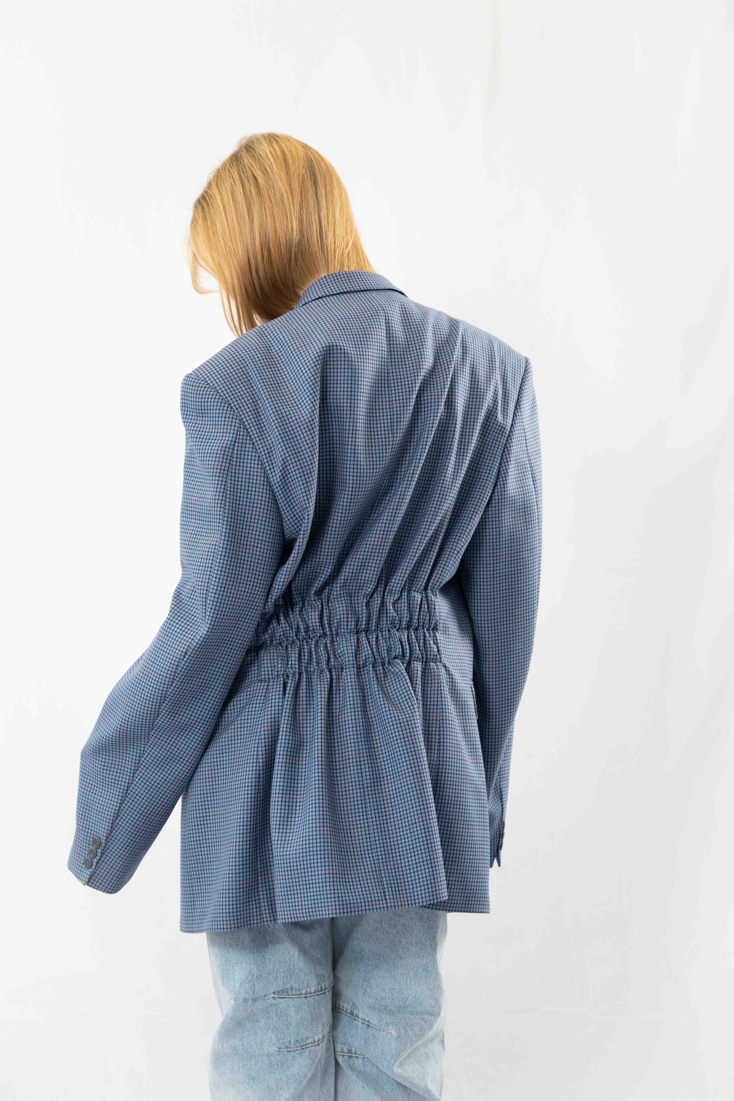 Blue Vintage Designer Oversized Blazer · XXL