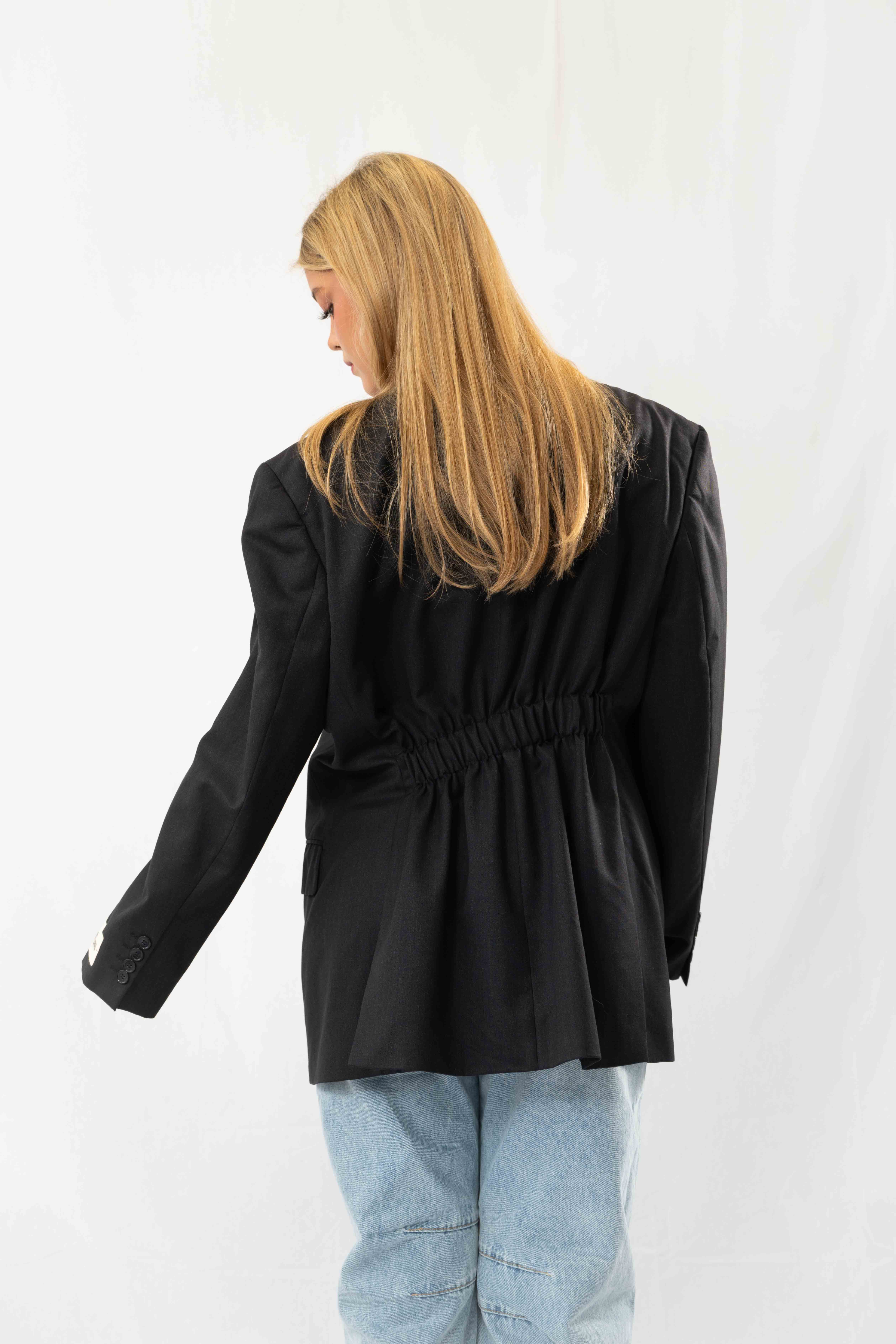 Black Vintage Designer Oversized Blazer · XL