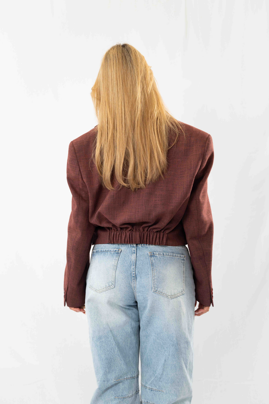 Red Vintage Designer Oversized Blazer · L