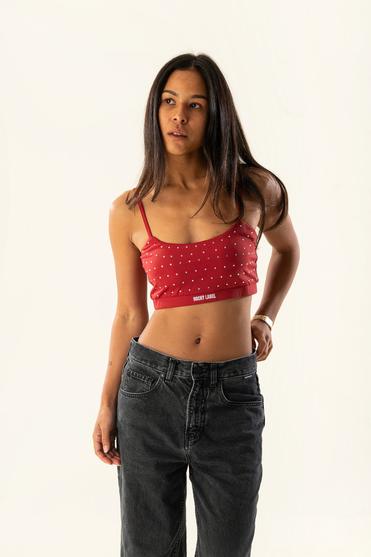 Core Top Rhinestones Bordeaux